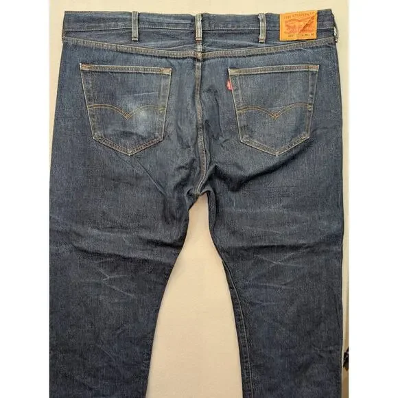 46x 30 Levi's 501 Big & Tall Shrink-to-Fit Soft Denim Blue Brand New - Picture 9 of 12